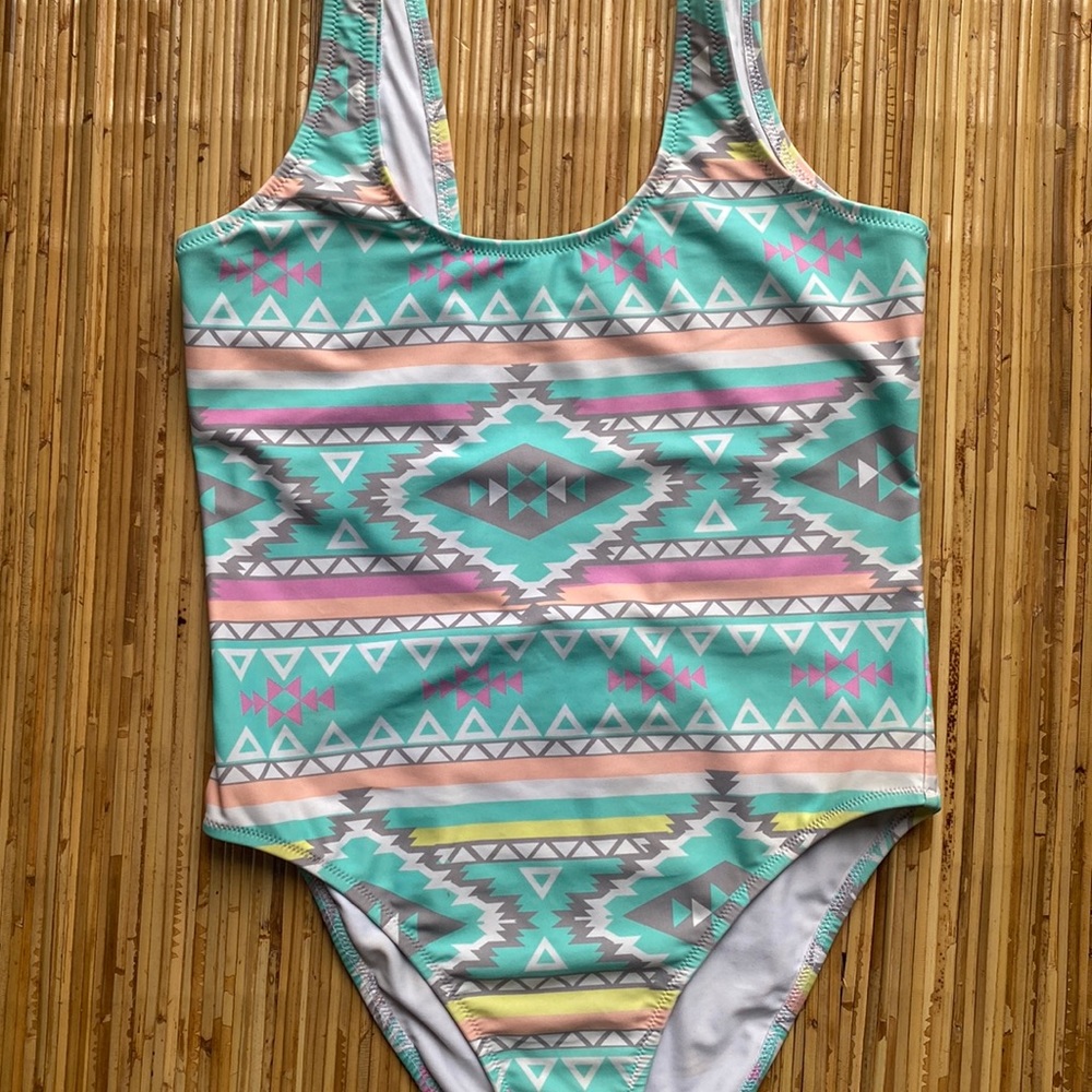 Native Print One Piece Swimsuit